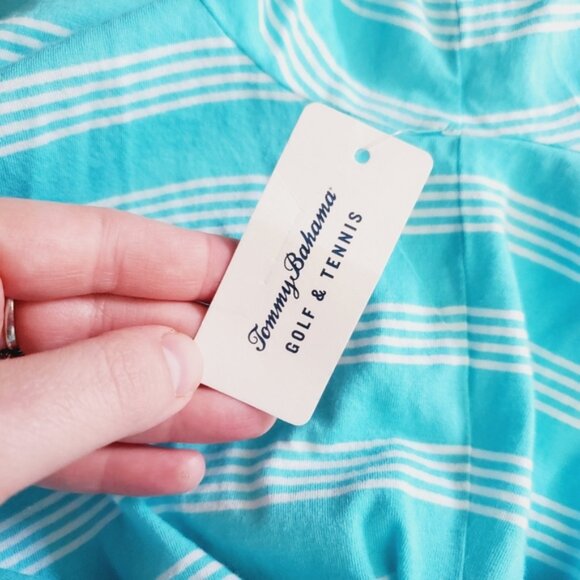 NWT B-Stock Tommy Bahama Coastal Beach Lounge Nautical Striped Cardigan L - Picture 7 of 12